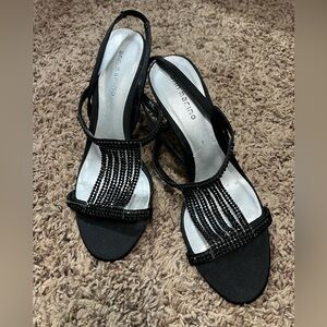 Ann Marino Black Women's Strappy Heals. Size 9.